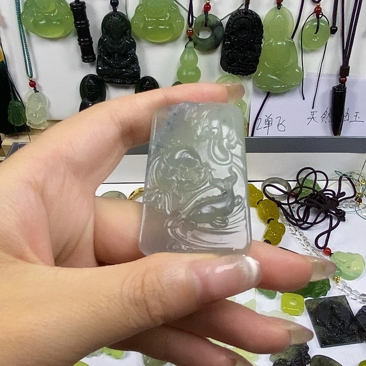 蛇纹石玉合金颈饰62