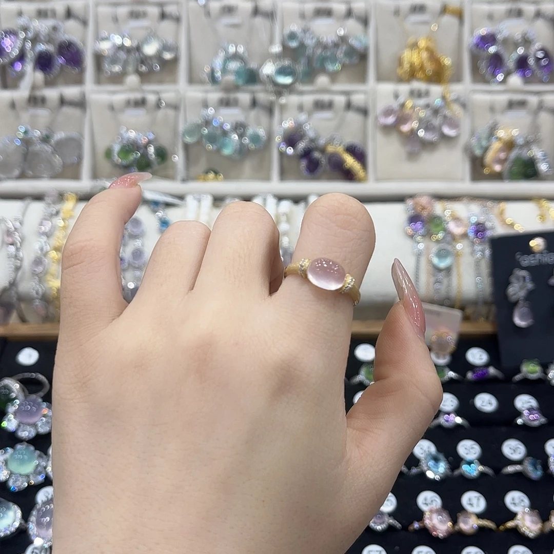 (***)银S925镶嵌水晶戒指