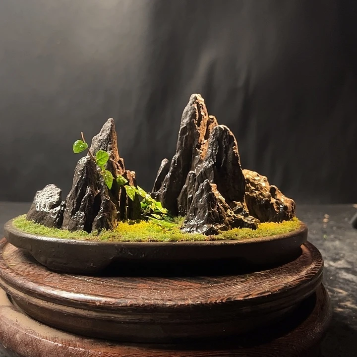 009手工制作宋山石盆景