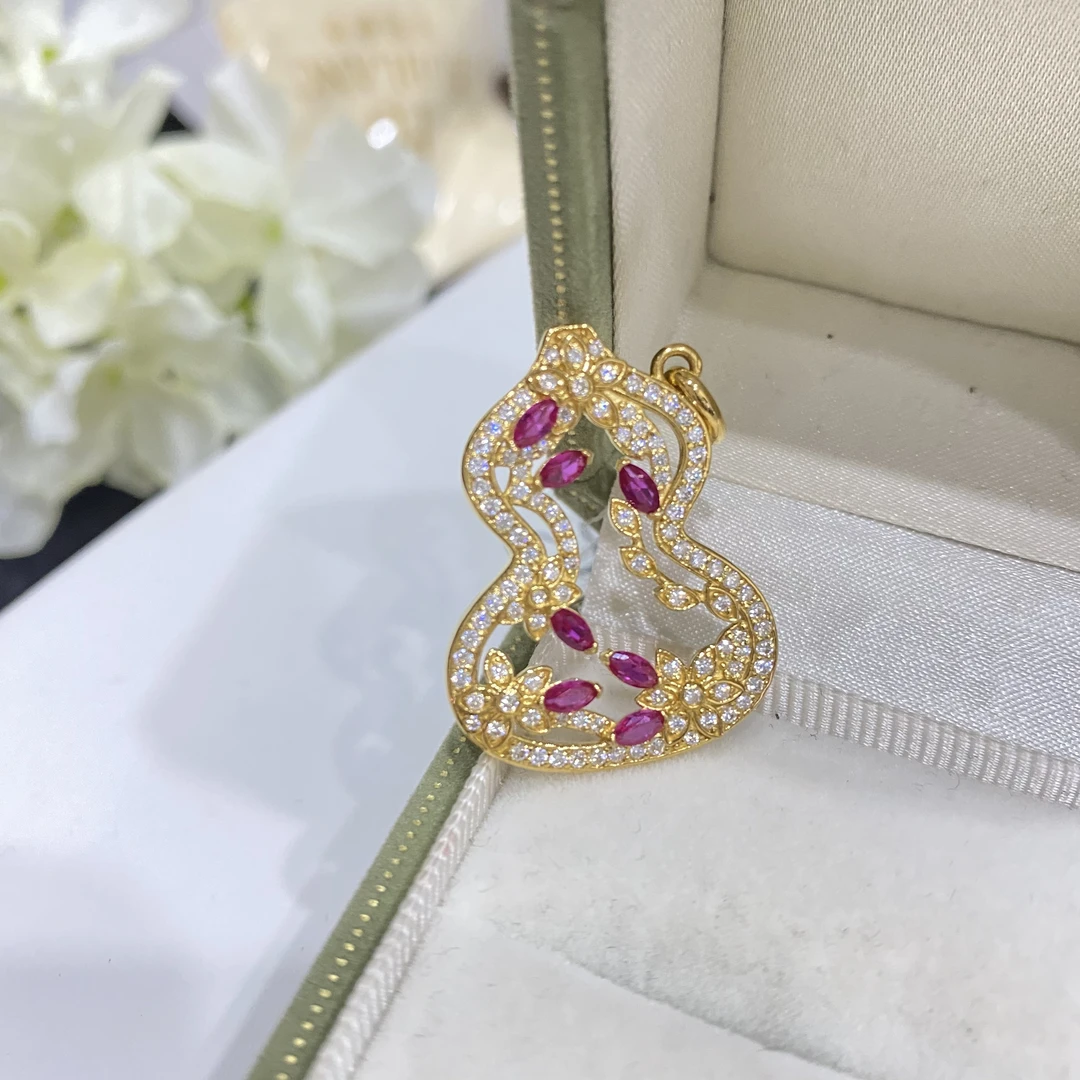 足金999黄金 5G工艺 精致葫芦吊坠
