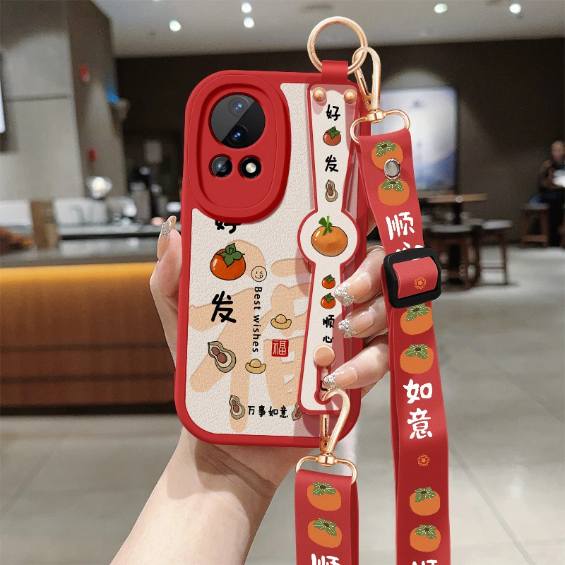 如意适用华为nova12pro手机壳新款nova12ultra腕带女nova12活力版