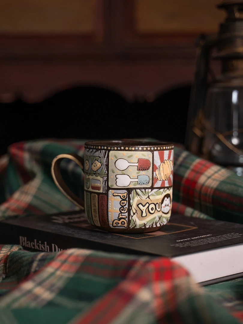 有米 | 甜品布丁蛋糕小狗彩虹马克杯