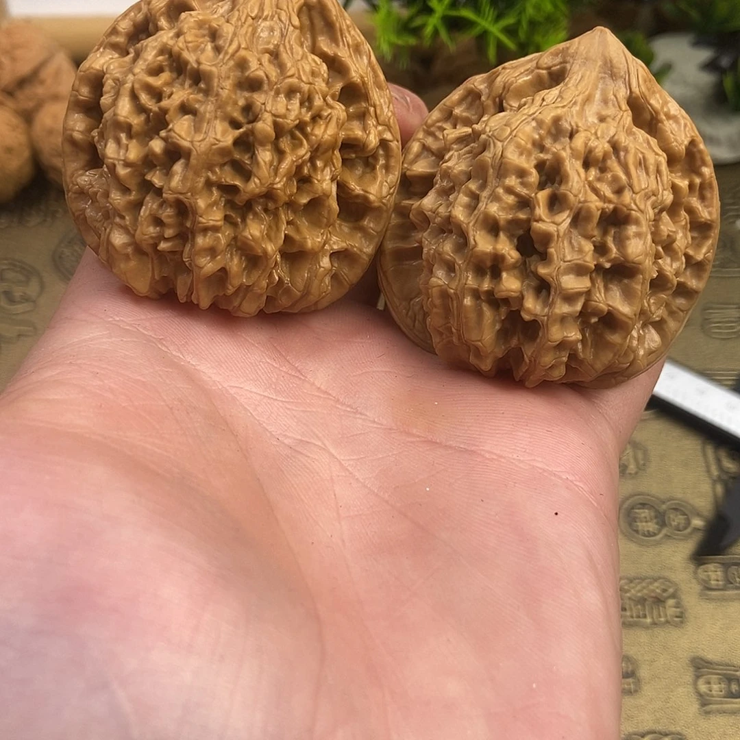 核桃官帽49尺寸编号607麒麟纹路尖微磕