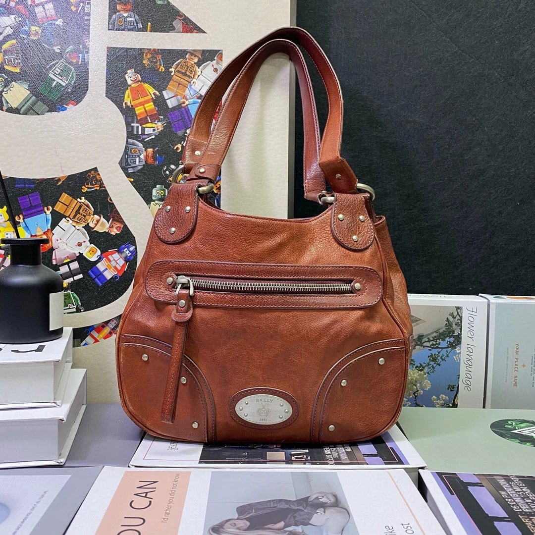 90新 BALLY/巴利 23055单肩包24*20