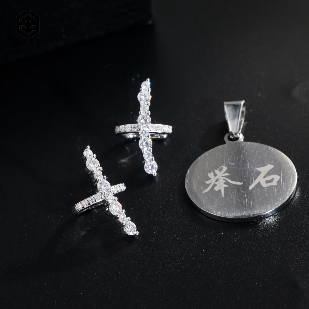 925银莫桑石银制品 TH1107-9819-49莫桑钻耳饰（一件/多样性发）O