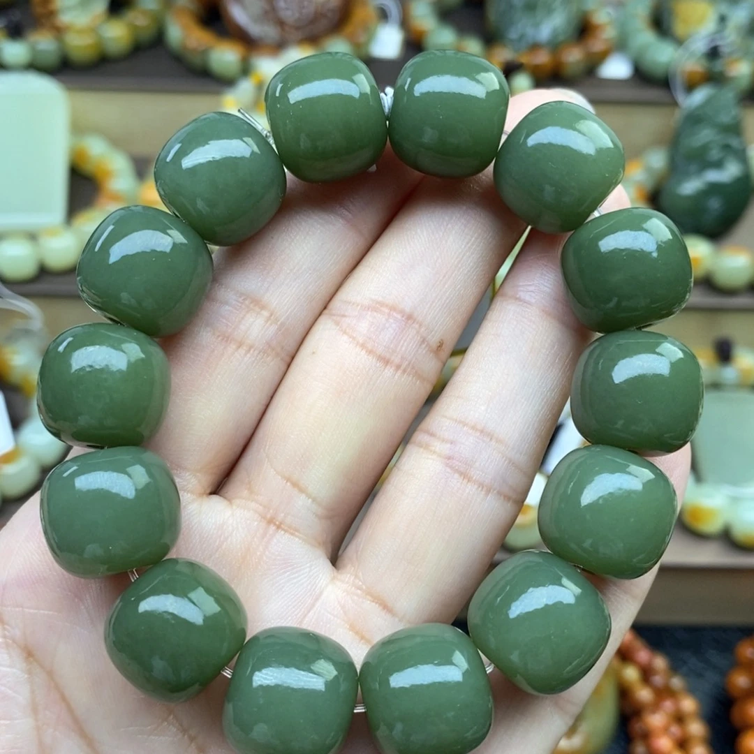 未镶嵌手串透闪石质玉