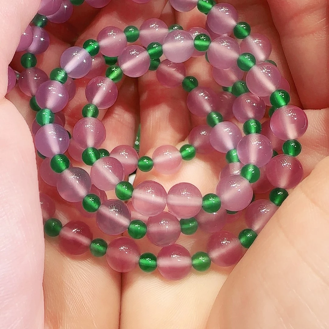 玛瑙/玉髓珠链未镶嵌