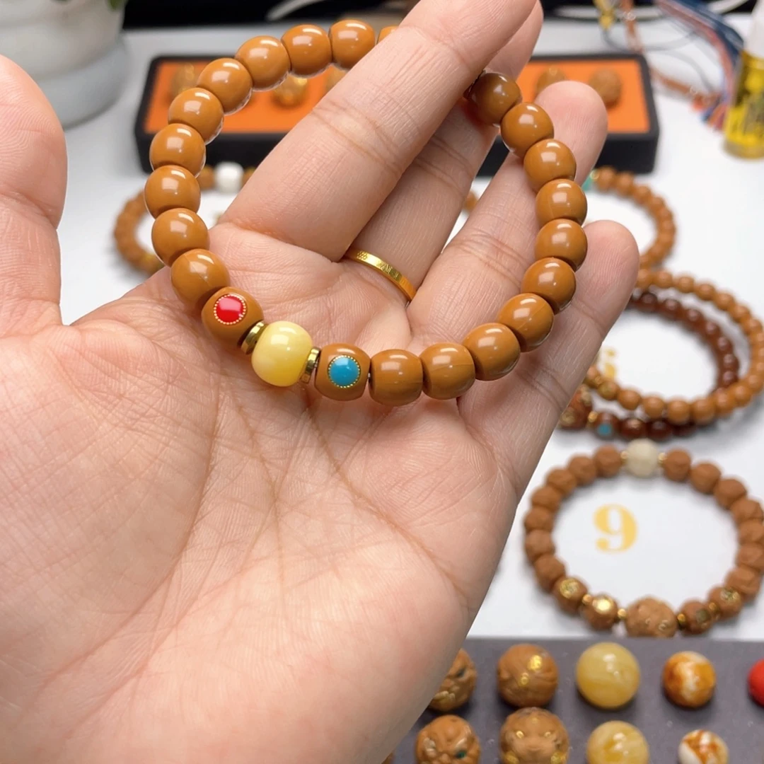 拾***.猴头核桃手串直切➕双标➕配饰