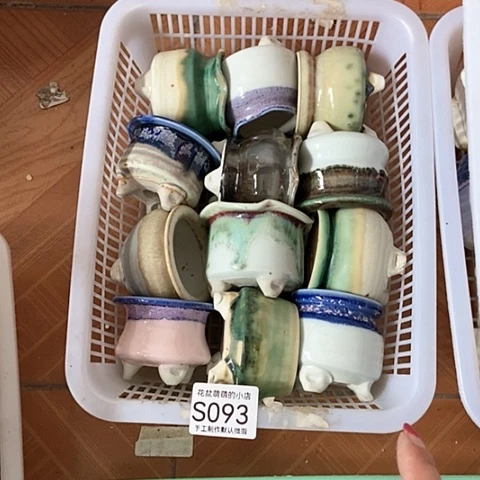 紫砂花盆093瑕疵品口径5厘米左右