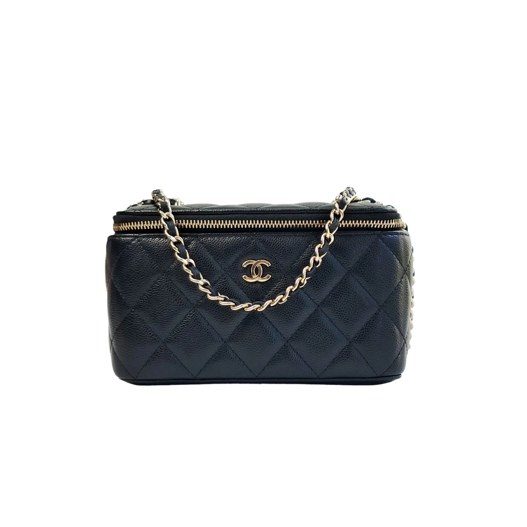 99新 Chanel/香奈儿 安洁利严选经典长盒子化妆包/BK0154656