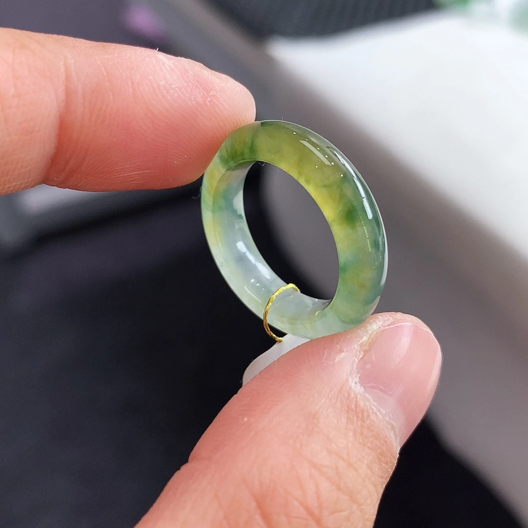 翡翠未镶嵌戒指10-11号