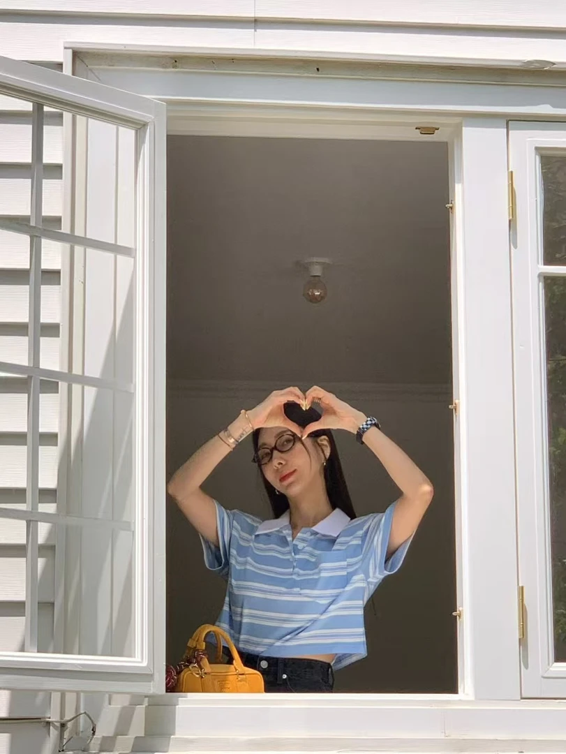 韩国东大门正品NANA夏季新款R家条纹上衣