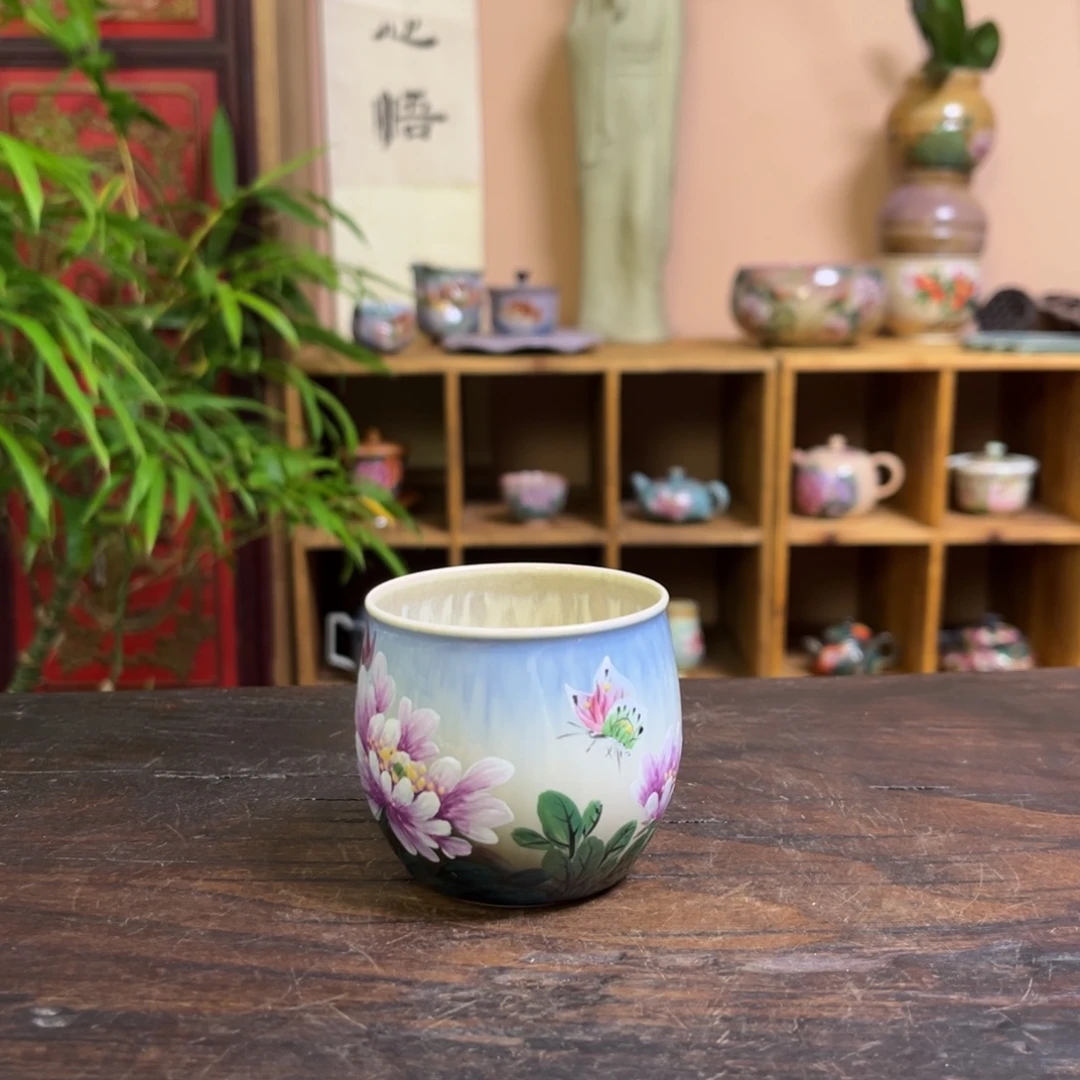 柴烧手工手绘陶瓷