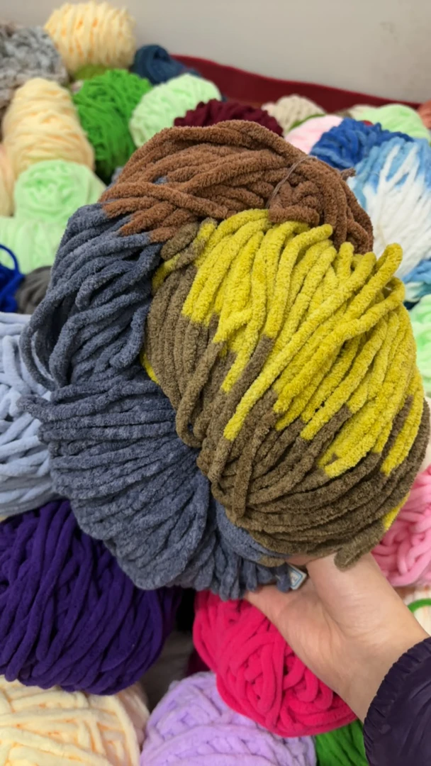 段染冰条毛线编织