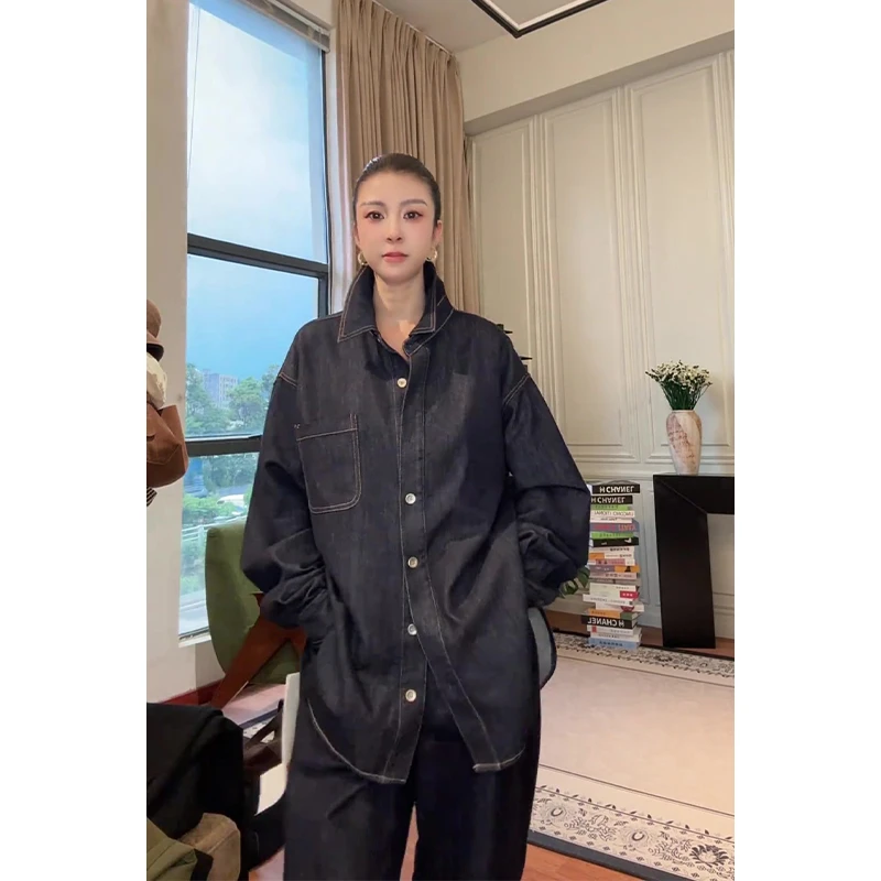 ZUOXIAOQI率真原色牛仔衣22（前衣长72-74/后长78-80/胸围120-128）