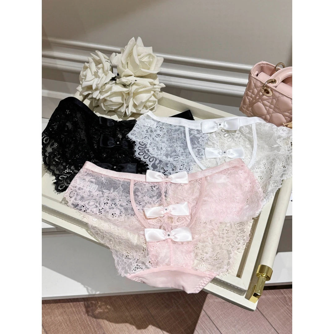 「LA」Janice·温控悸动丨软线系列*性感蕾丝纯欲蝴蝶结内裤女士