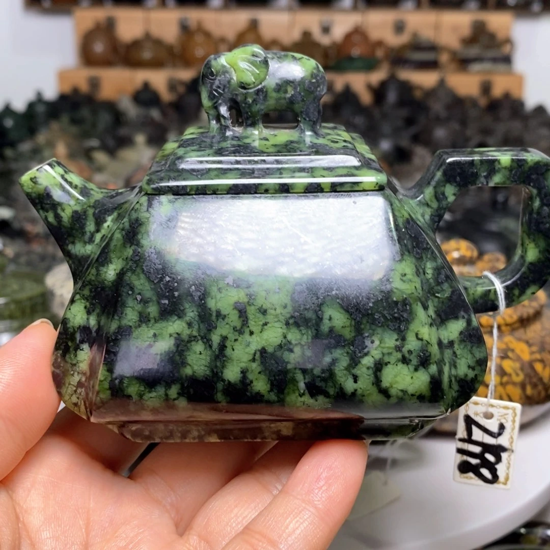 藏玉药王石四方抽角石瓢220cc