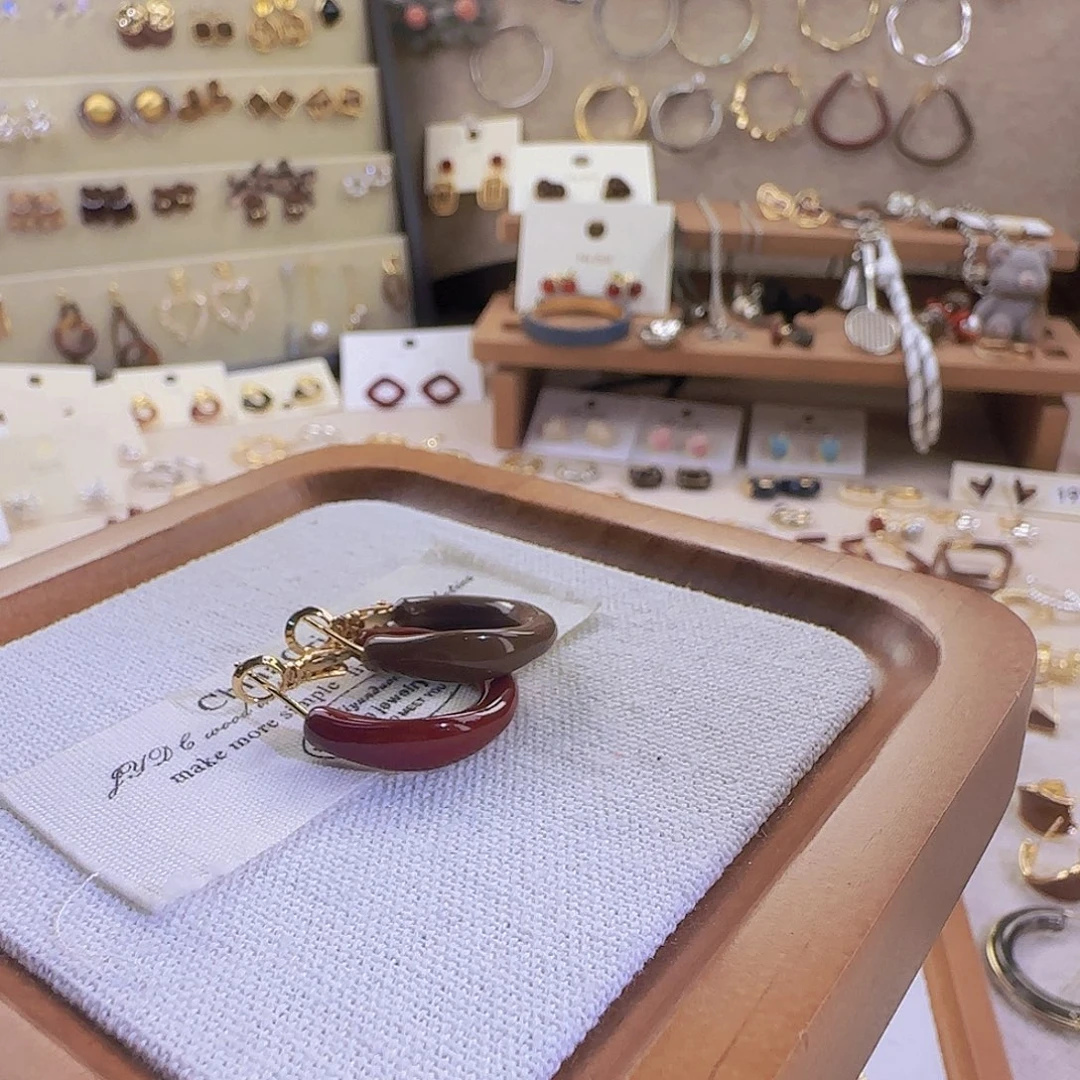 仿珍珠铜合金925银耳圈