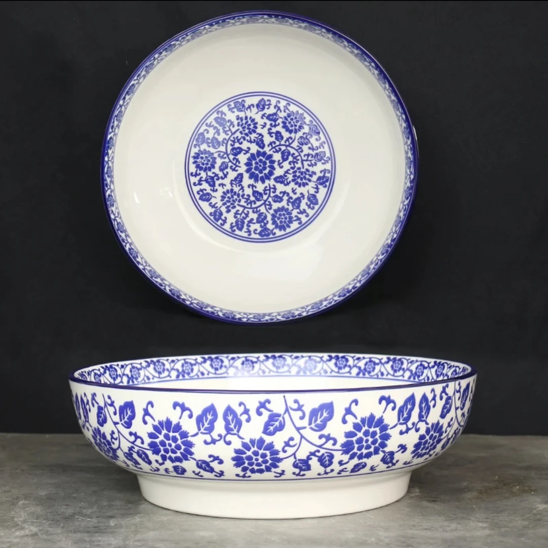 家用中式陶瓷碗青花瓷碗