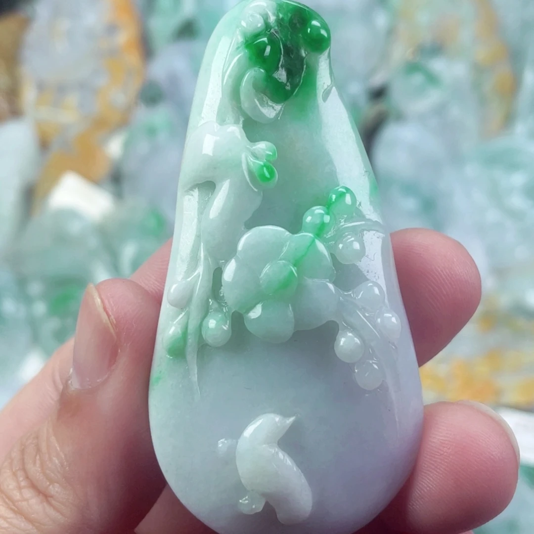 翡翠未镶嵌吊坠(不含链)