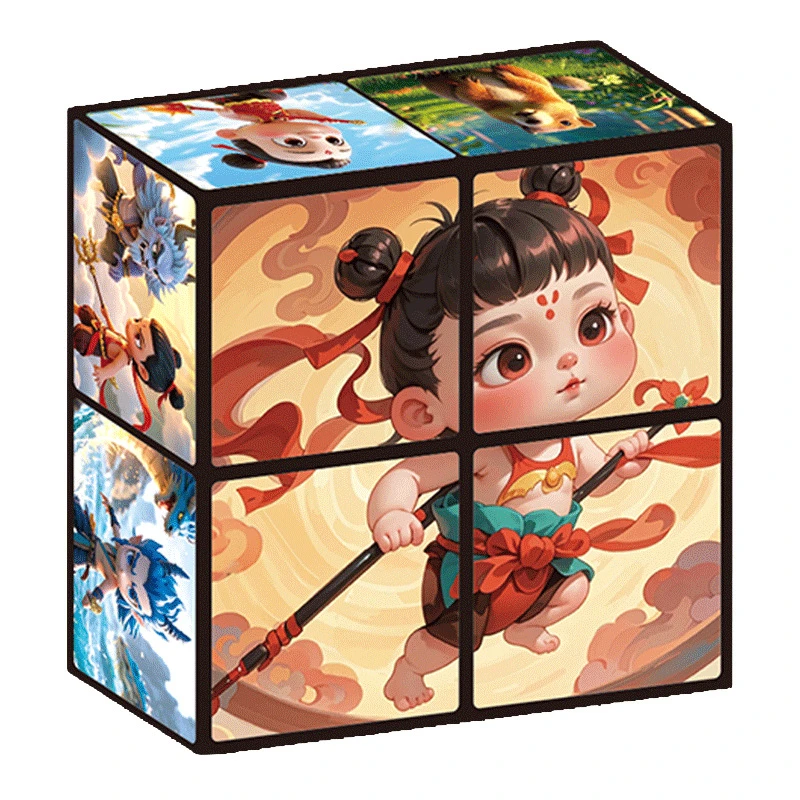 哪咤百变无限魔方翻转立体几何3d变形积木那吒益智玩具小礼物