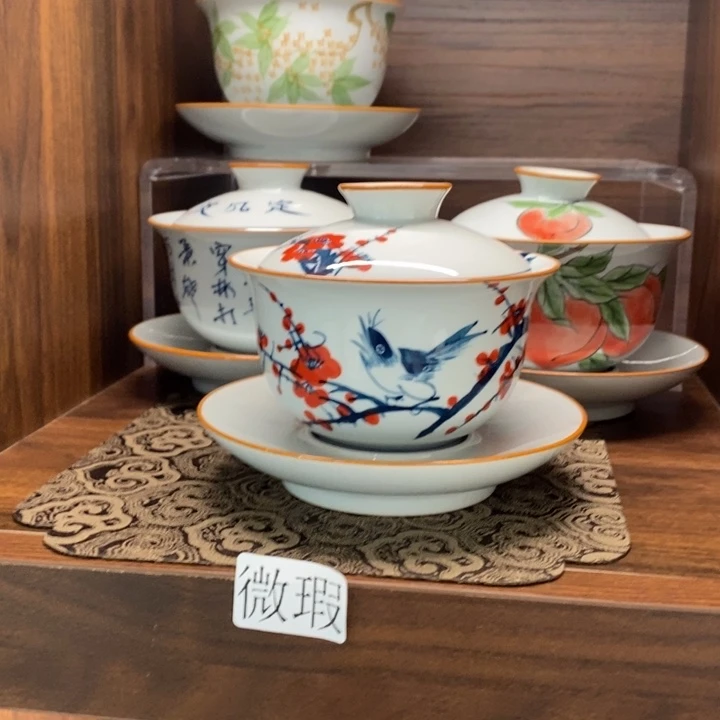 釉下老陶泥手工绘制