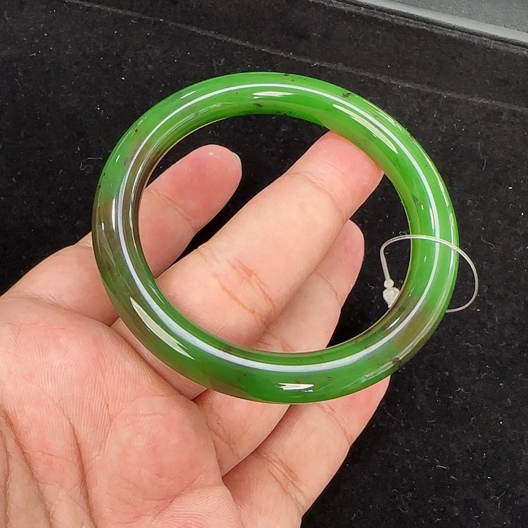 和田玉（碧玉）未镶嵌手镯57圈口