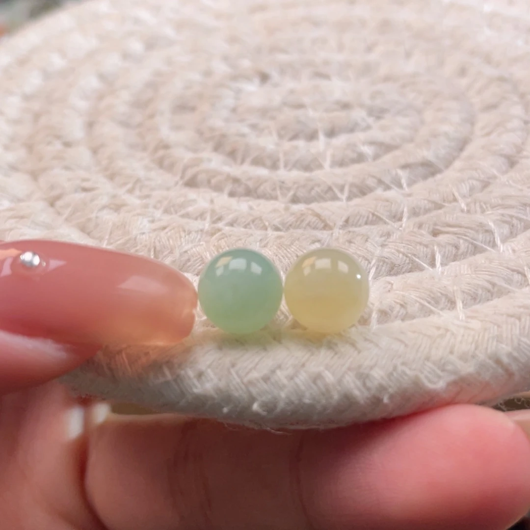 未镶嵌定制翡翠天然缅甸翡翠a货一对8.4