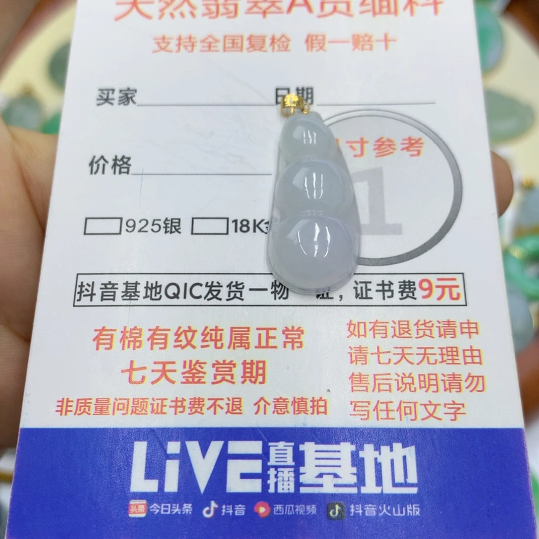 翡翠颈饰未镶嵌翡翠