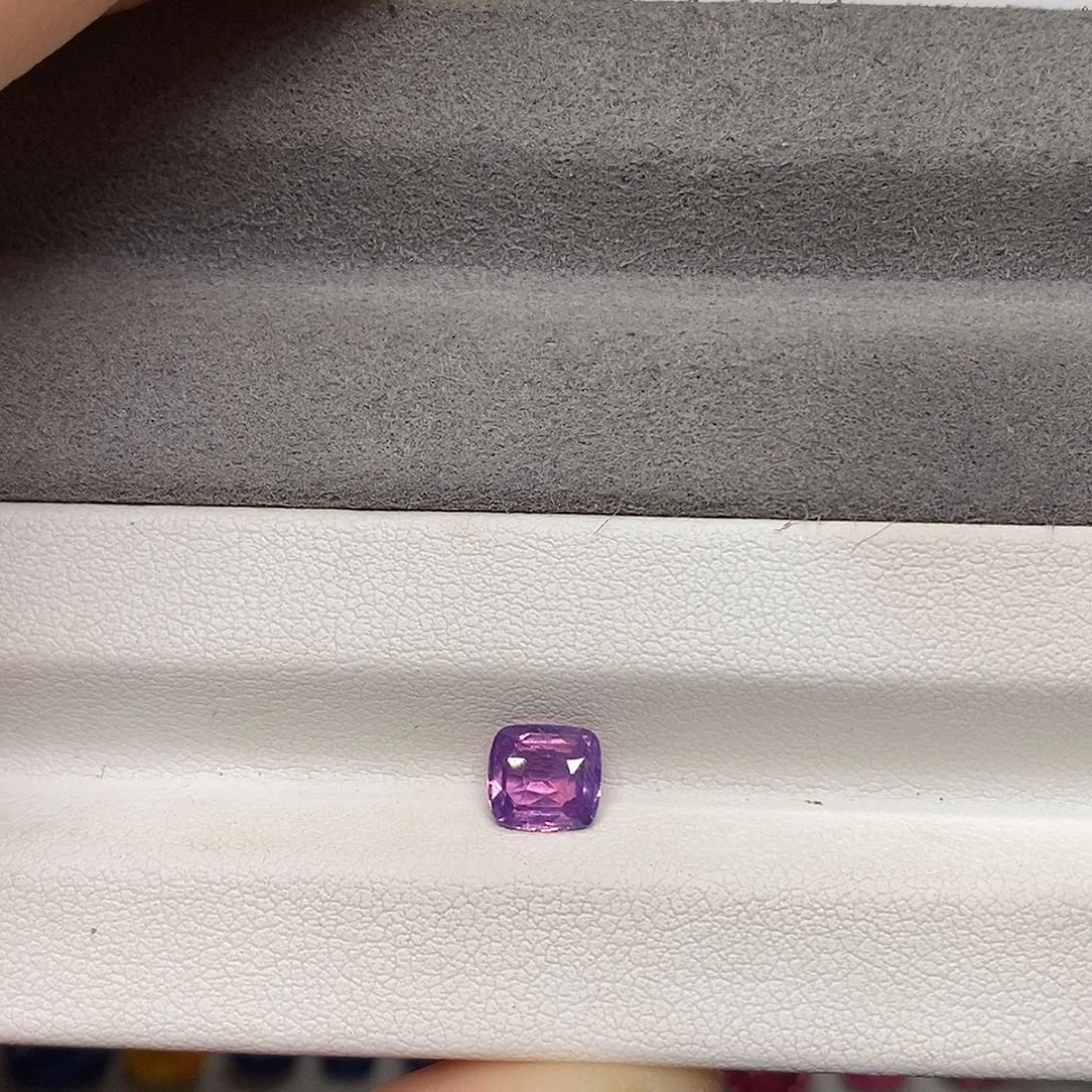 蓝宝石裸石1.19克拉天然无烧紫蓝宝