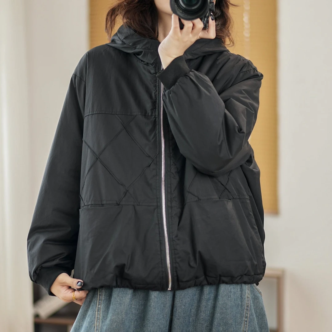 17054新款秋冬加厚休闲百搭减龄轻便上衣棉服