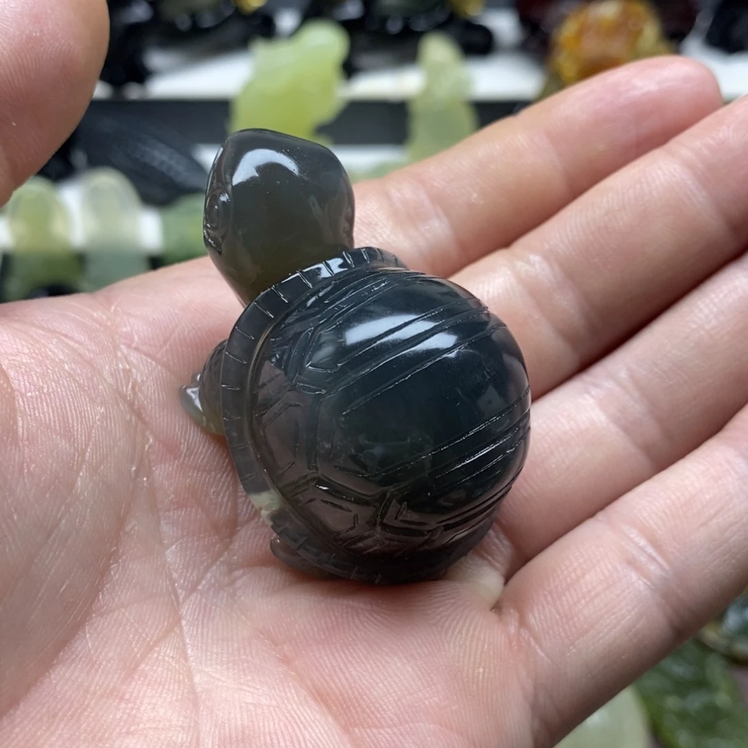 岫玉乌龟手把未镶嵌