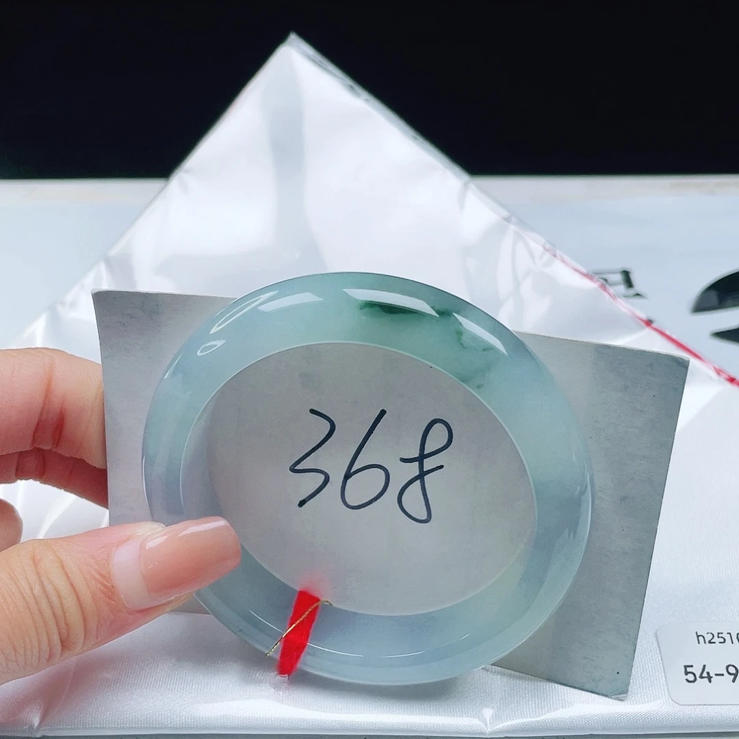 翡翠未镶嵌手镯54正圈