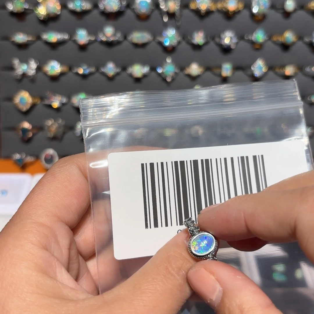 欧泊戒指银S925镶嵌F*N欧泊戒指