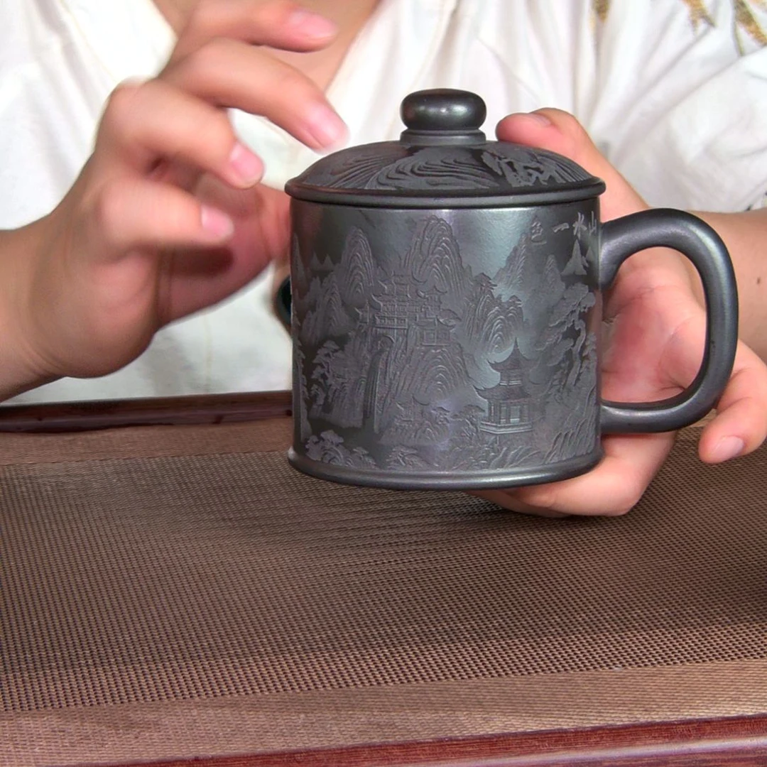 茶杯紫砂高货放漏