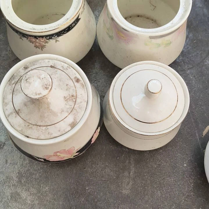 姗***李象牙瓷糖罐四个！！！