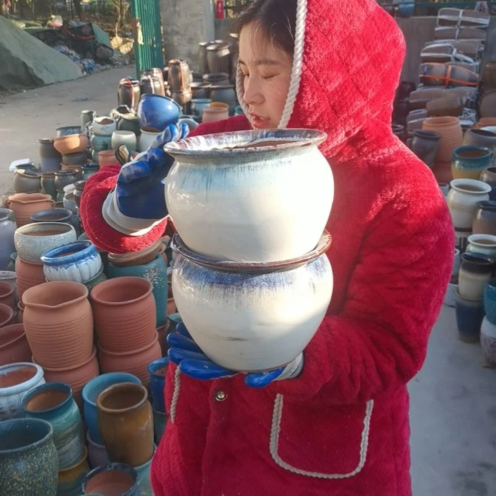 红陶口20高17～瑕疵