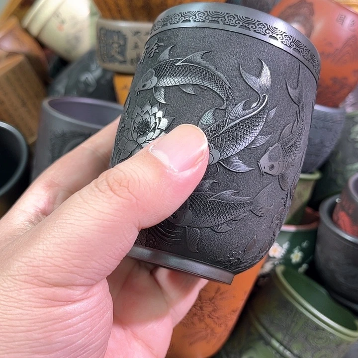 茶杯紫砂全手工紫砂主人杯