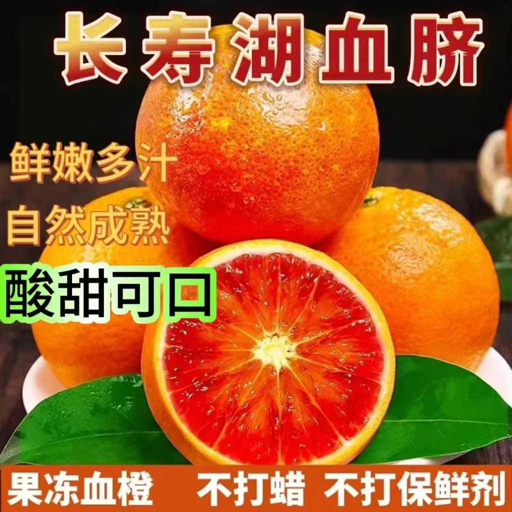 正宗长寿湖血脐塔罗科血橙新鲜多汁香甜可口应季水果当季现摘整箱