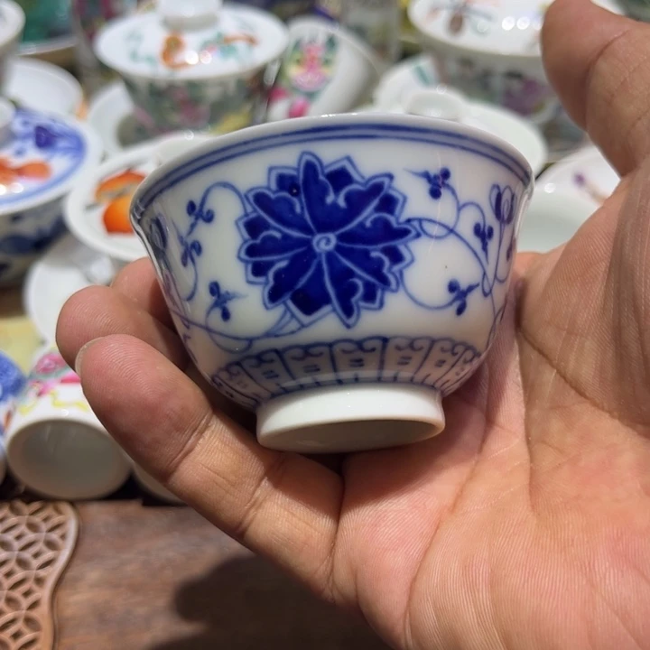 纯手绘精品盖碗杯