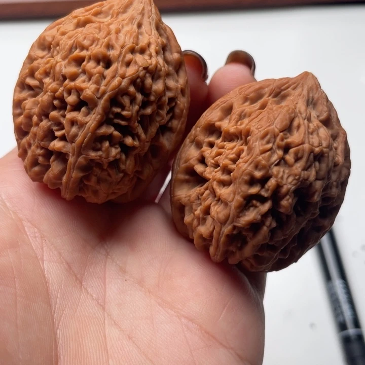 圆***满文玩核桃把件大蒜头