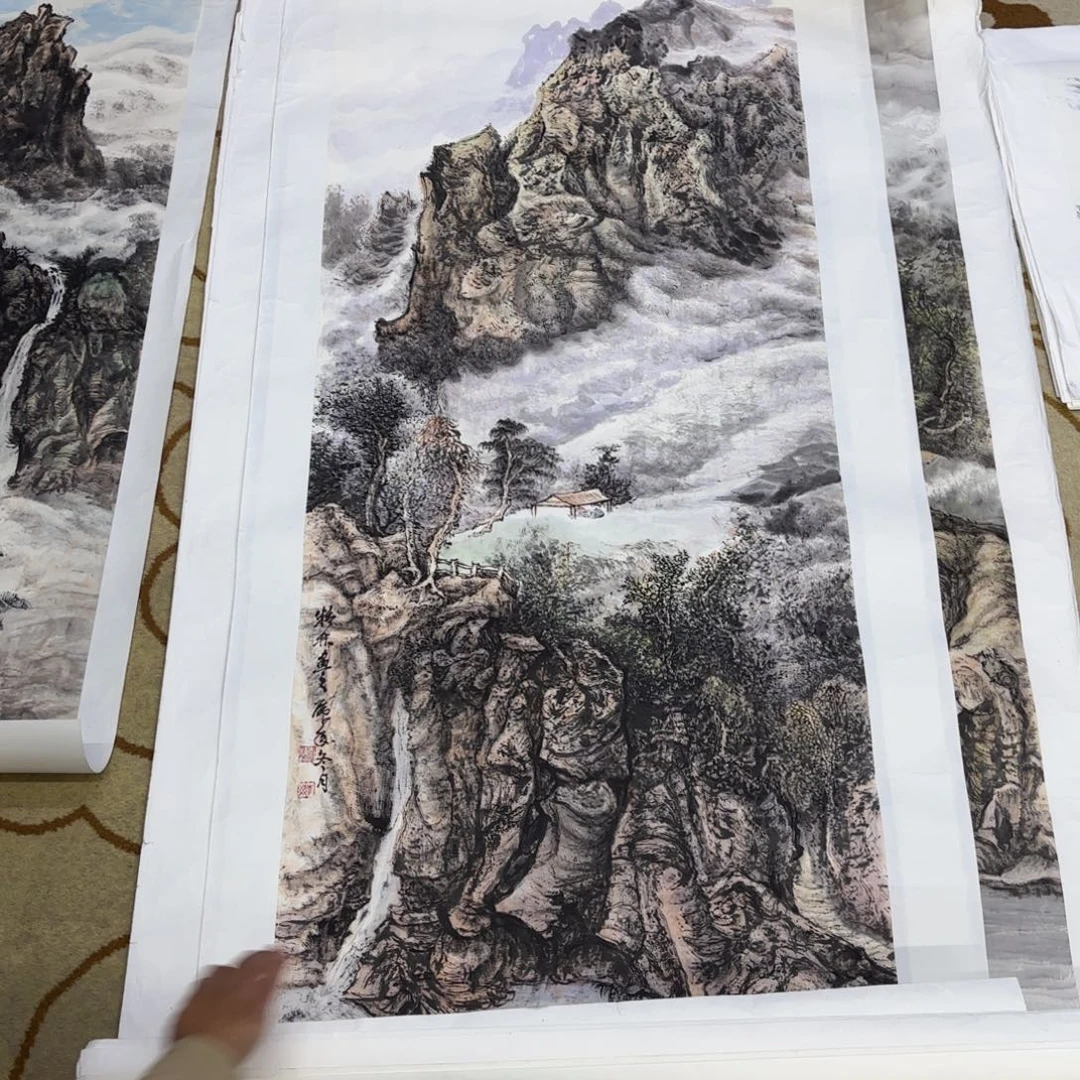 用***4国画李精林李欣主播