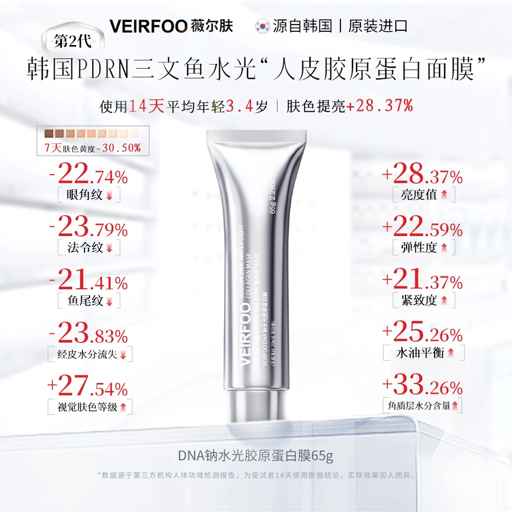 韩国VEIRFOO DNA钠水光胶原蛋白膜MZ