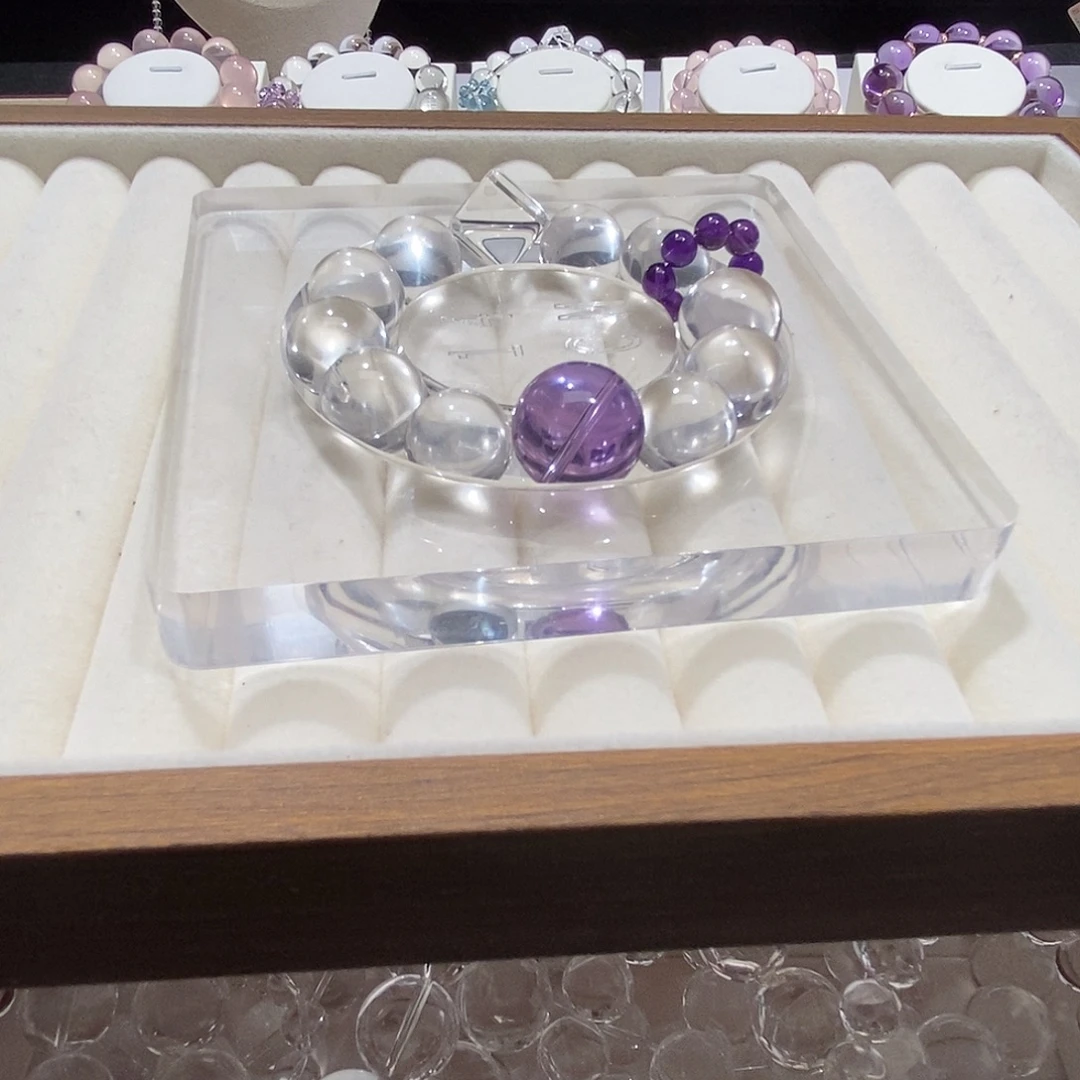 未镶嵌手链水晶定制14+16mm