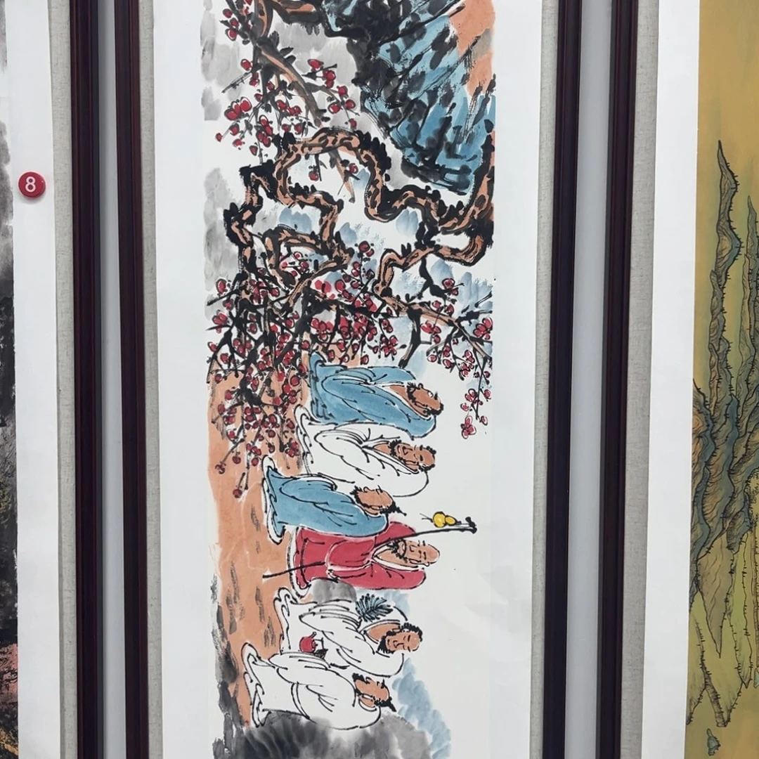 国画绘画作品多次参加全国