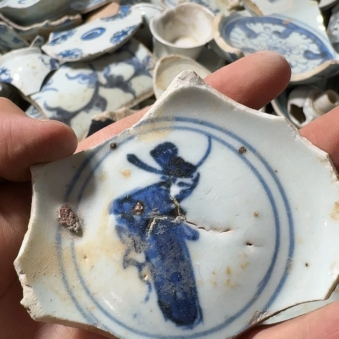 文***昌瓷片瓷片标本，顺丰包邮