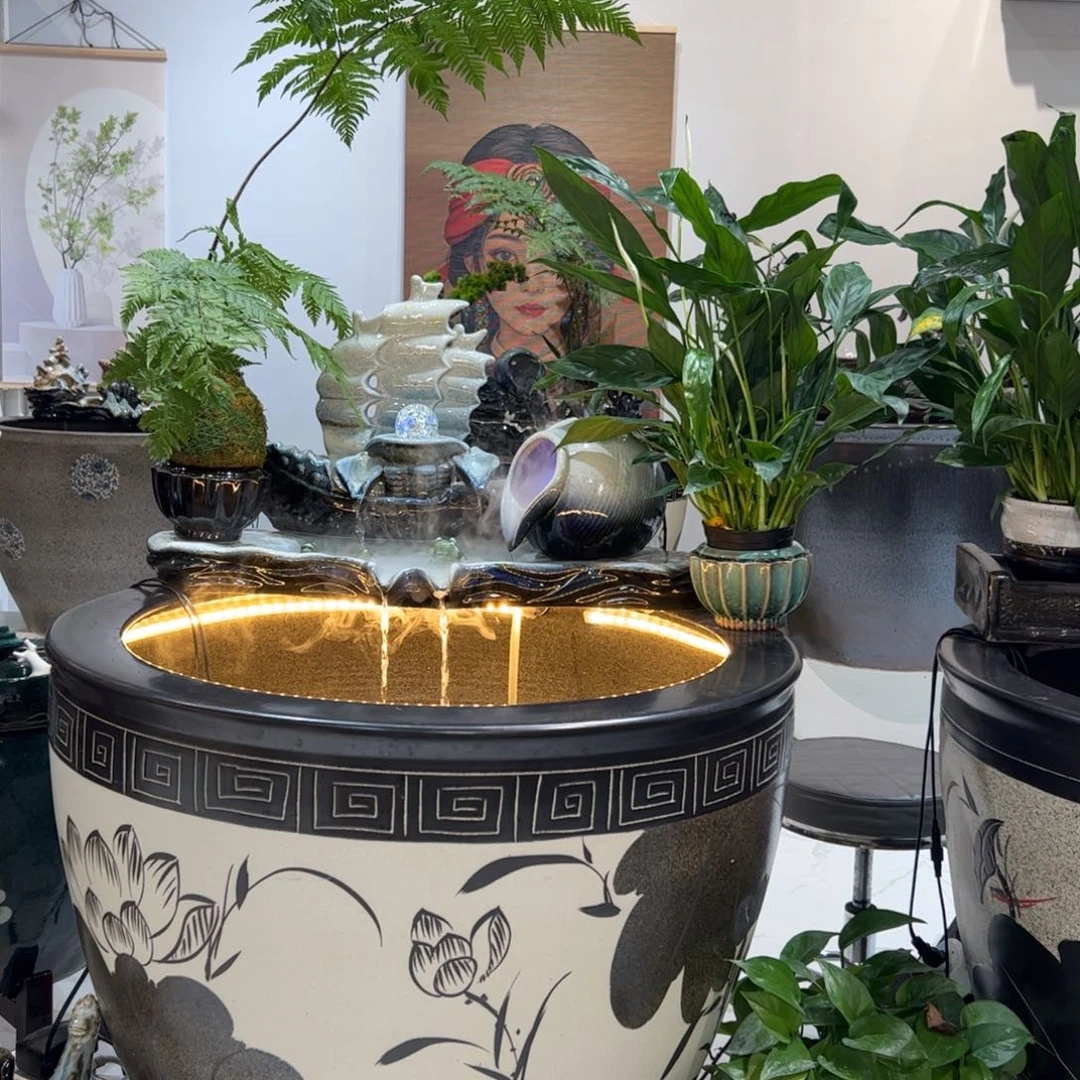 陶瓷景德镇陶瓷流水摆件