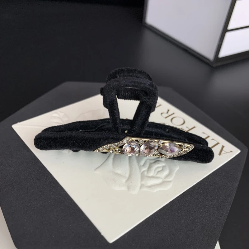 K348【金闪闪】7.5厘米定制轻奢黑丝抓夹