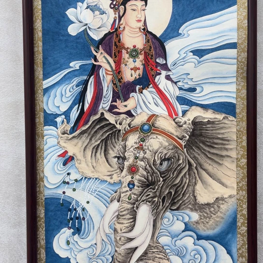 溪***院国画普贤菩萨1111