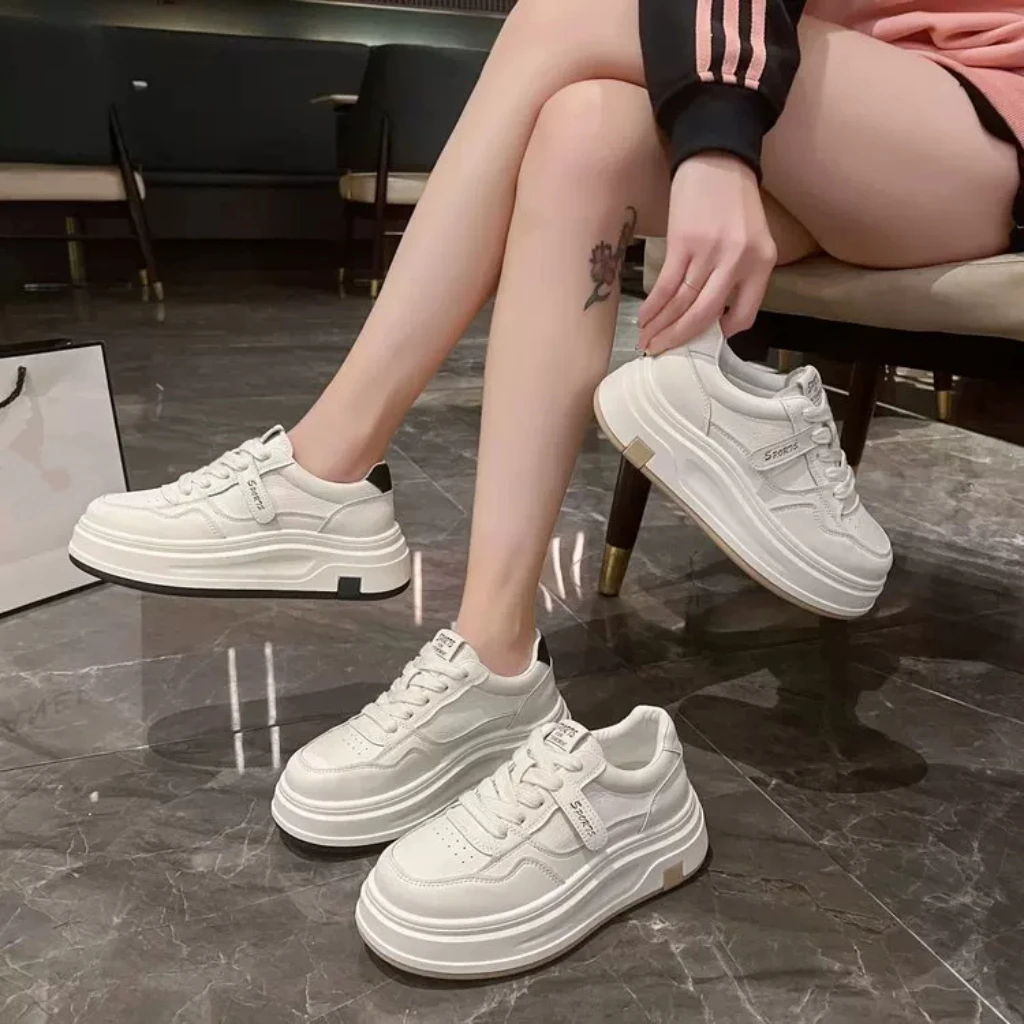 小白鞋厚底春季新款爆款百搭韩系小众不撞款板鞋MK-512